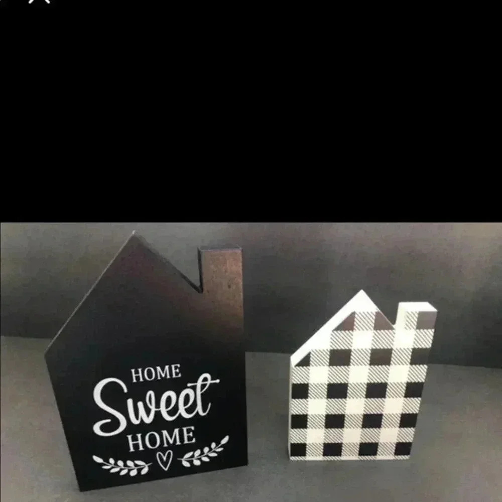 home decor items black and white 2 piece